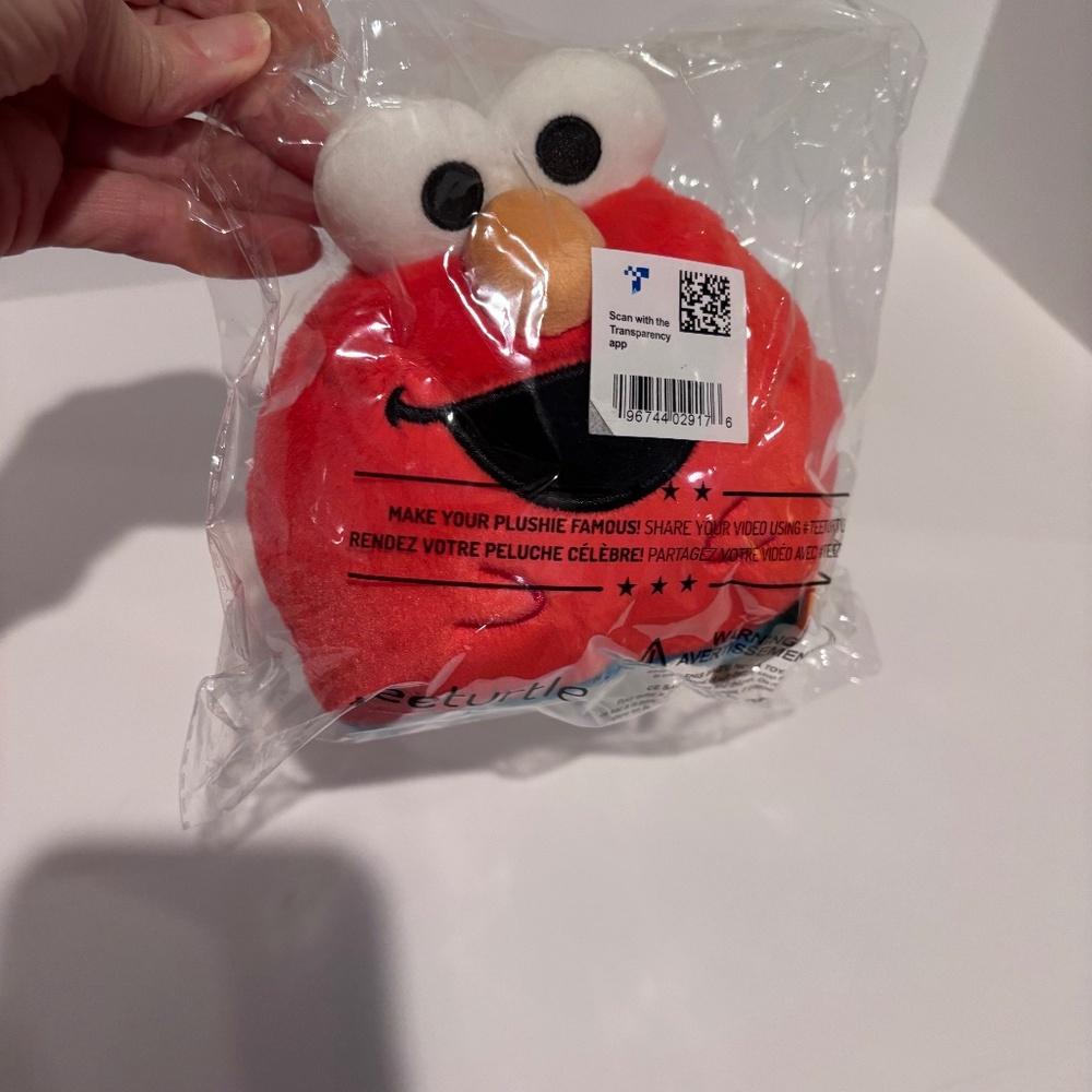 New TeeTurtle Reversible Elmo and Cookie Monster plushie